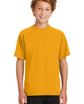 Sport Tek Youth Dry Zone153 Raglan T Shirt Y473 Gold