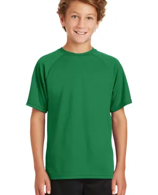 Sport Tek Youth Dry Zone153 Raglan T Shirt Y473 Kelly Green