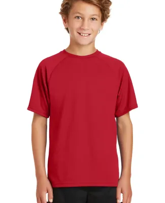 Sport Tek Youth Dry Zone153 Raglan T Shirt Y473 True Red