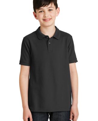 Port Authority Youth Silk Touch153 Polo Y500 in Black