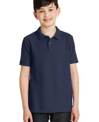Port Authority Youth Silk Touch153 Polo Y500 Navy