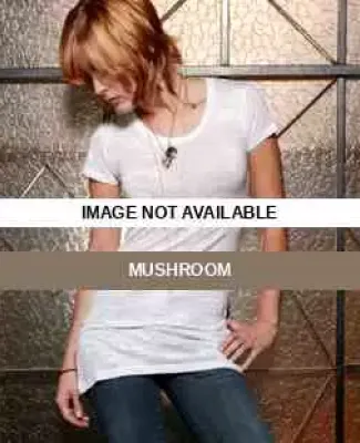 AA2618 Alternative Apparel Womens Burnout Tunic Mushroom