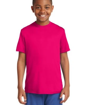Sport Tek Youth Competitor153 Tee YST350 in Pink raspberry