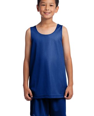 Sport Tek Youth PosiCharge Classic Mesh 8482 Rever in True royal/wh
