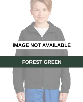 Sport Tek Youth Hooded Raglan Jacket YST73 Forest Green