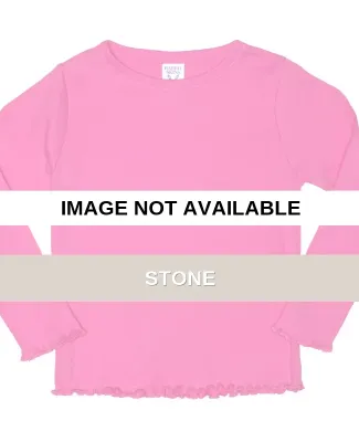 Rabbit Skins® Toddler Long Sleeve Baby Rib T-shir Stone