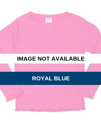 Rabbit Skins® Toddler Long Sleeve Baby Rib T-shir Royal Blue