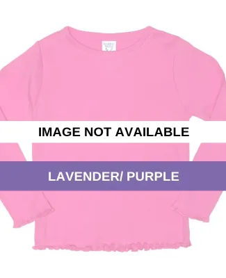 Rabbit Skins® Toddler Long Sleeve Baby Rib T-shir Lavender/ Purple
