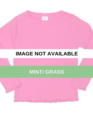 Rabbit Skins® Toddler Long Sleeve Baby Rib T-shir Mint/ Grass