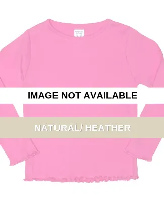 Rabbit Skins® Toddler Long Sleeve Baby Rib T-shir NATURAL/ HEATHER