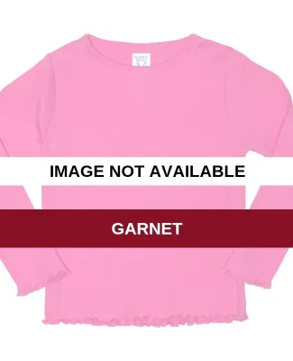 Rabbit Skins® Toddler Long Sleeve Baby Rib T-shir Garnet