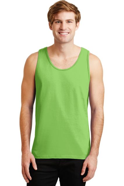 2200 Gildan Ultra Cotton Tank Top in Lime