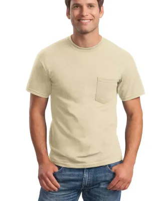 2300 Gildan Ultra Cotton Pocket T-shirt in Sand