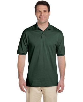 Jerzees 437M Jersey Sport Shirt with SpotShield in Forest green