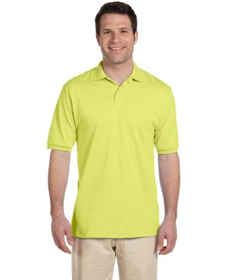 Jerzees 437M Jersey Sport Shirt with SpotShield in Safety green