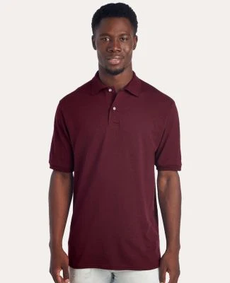 Jerzees 437M Jersey Sport Shirt with SpotShield in Maroon