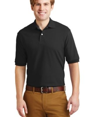 Jerzees 437M Jersey Sport Shirt with SpotShield in Black