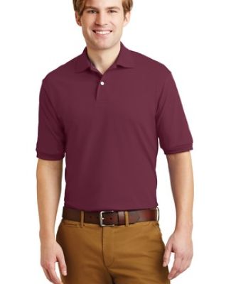 Jerzees 437M Jersey Sport Shirt with SpotShield in Maroon