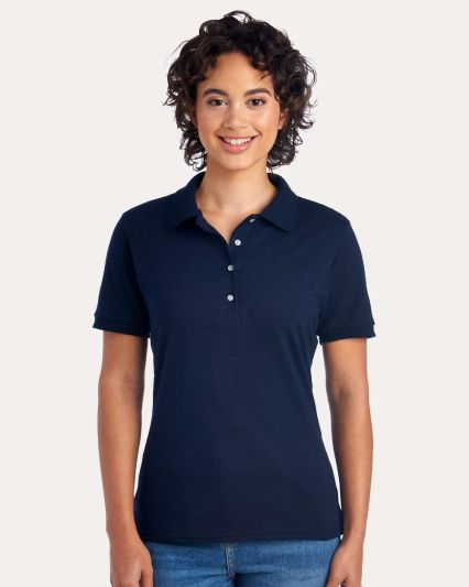 Jerzees 437M Jersey Sport Shirt with SpotShield in J. navy