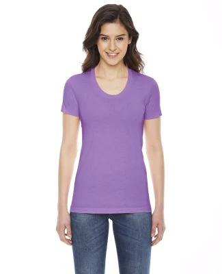 BB301 American Apparel Womens Poly Cotton Short Sl ORCHID