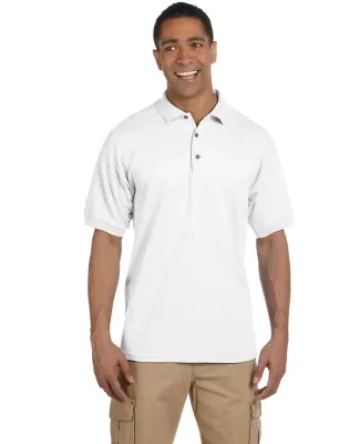 Gildan 3800 Ultra Cotton Pique Knit Sport Shirt in White