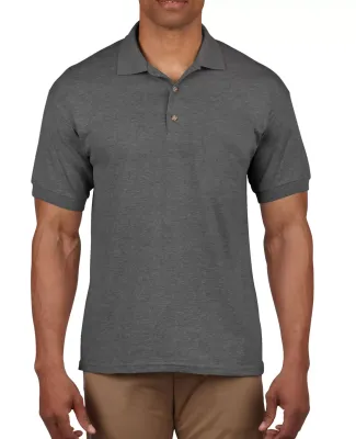 Gildan 3800 Ultra Cotton Pique Knit Sport Shirt in Dark heather