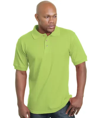 1000 Bayside Adult Cotton Pique Polo Lime Green