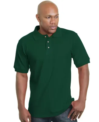 1000 Bayside Adult Cotton Pique Polo Forest Green