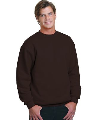1102 Bayside Fleece Crew Neck Pullover Chocolate