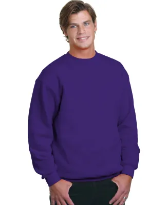1102 Bayside Fleece Crew Neck Pullover Purple