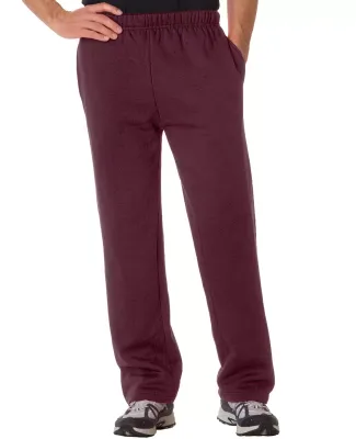 1277 Badger Adult Open-Bottom Fleece Pants Maroon