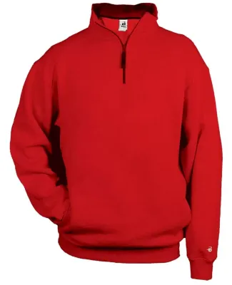 1286 Badger 1/4 Zip Fleece Pullover Red