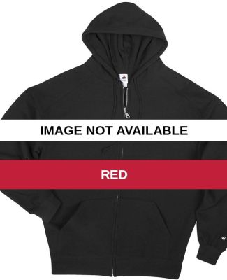 1290 Badger Full Zip Hood Red