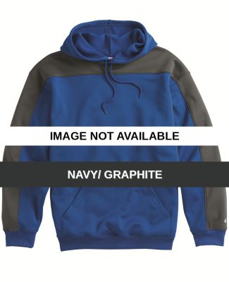 1466 Badger Defender Polyester Hoodie Navy/ Graphite