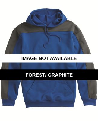 1466 Badger Defender Polyester Hoodie Forest/ Graphite