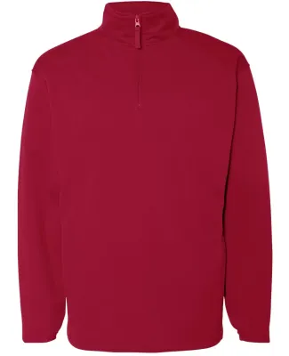 1480 Badger 1/4 Zip Poly Fleece Pullover Red