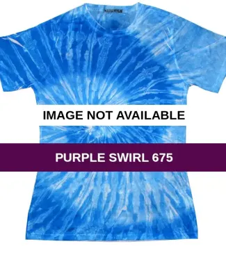 1555 tie dye Sublimated Polyester Ladies' Tee Purple Swirl 675