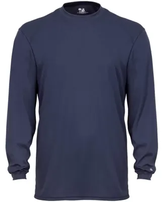 2104 Badger Youth B-Core Long-Sleeve Performance T Navy