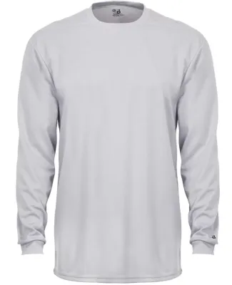 2104 Badger Youth B-Core Long-Sleeve Performance T Silver