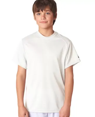 2120 Badger Youth B-Core Performance Tee in White