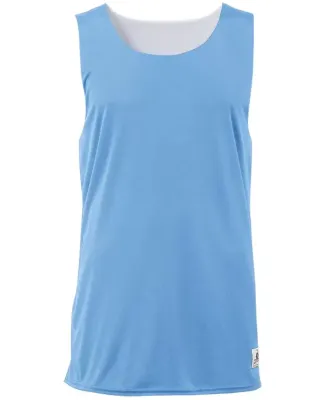 2129 Badger Youth Reverse Tank Columbia Blue/ White