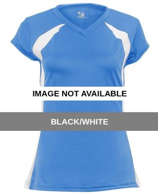 2161 Badger Zone Girls/Youth Athletic Jersey Black/White