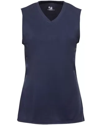 2163 Badger B-Core Girls Sleeveless Tee Navy