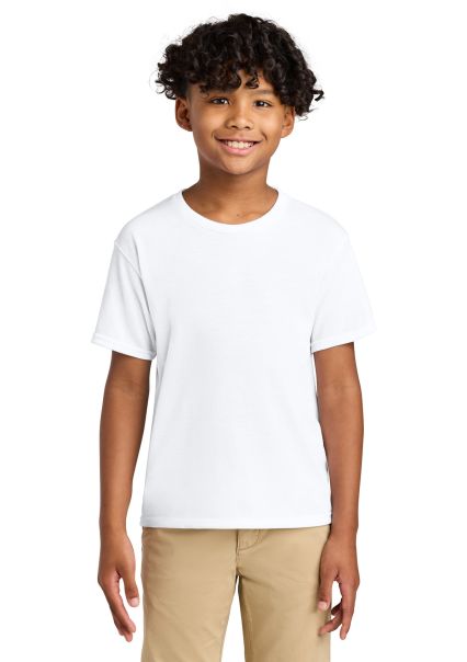 Jerzees 21B  Youth JERZEES 21BR in White