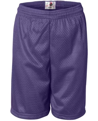 2207 Badger Youth Mesh/Tricot 6-Inch Shorts Purple