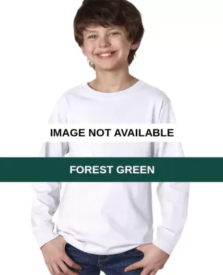 2214 LA T Youth Jersey Long-Sleeve Tee Forest Green