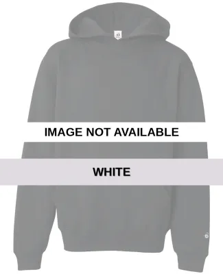 2254 Badger Youth Hooded Sweatshirt White