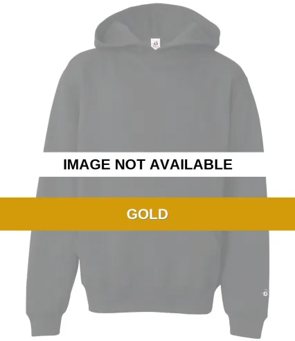 2254 Badger Youth Hooded Sweatshirt Gold