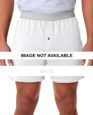2420 Robinson Adult Jersey Knit Boxer Shorts White