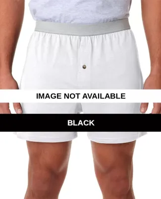 2420 Robinson Adult Jersey Knit Boxer Shorts Black